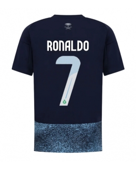 Al-Nassr Cristiano Ronaldo #7 Maglia Gara Trasferta Repliche 2025-26 Maniche Corte